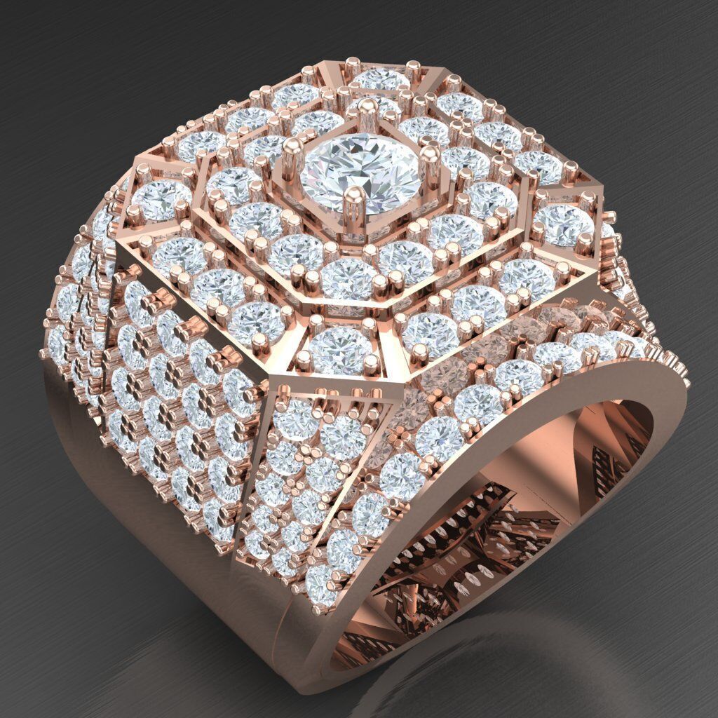 Wedding Men Ring 2MR030 3D model_6