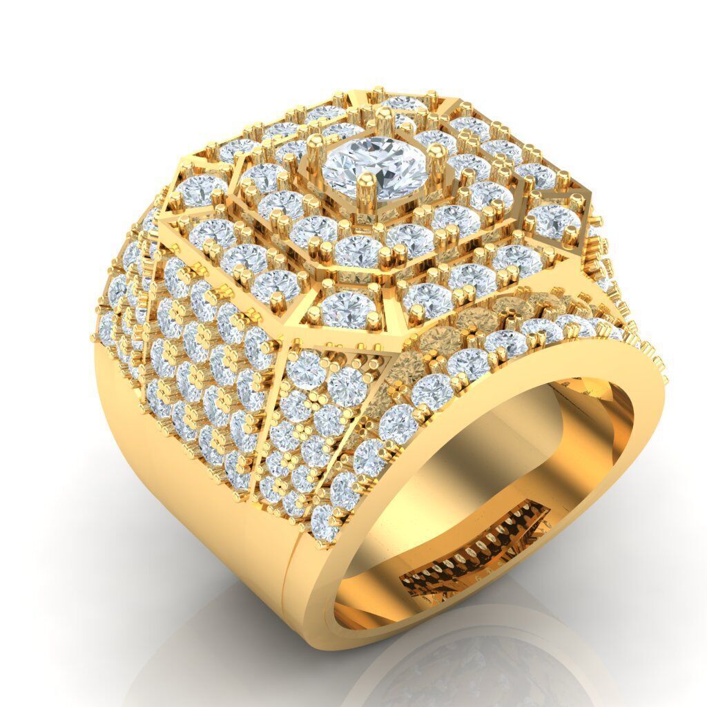 Wedding Men Ring 2MR030 3D model_14