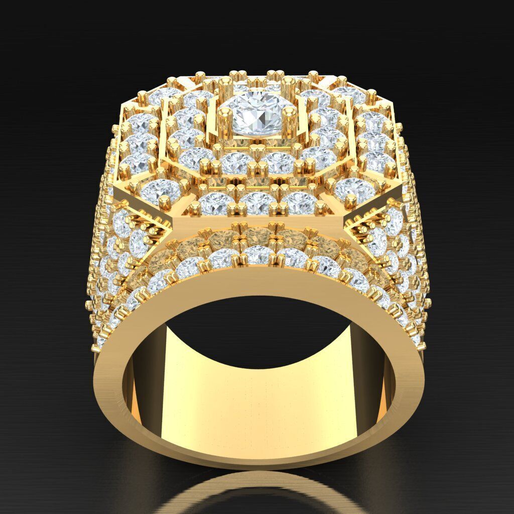Wedding Men Ring 2MR030 3D model_3