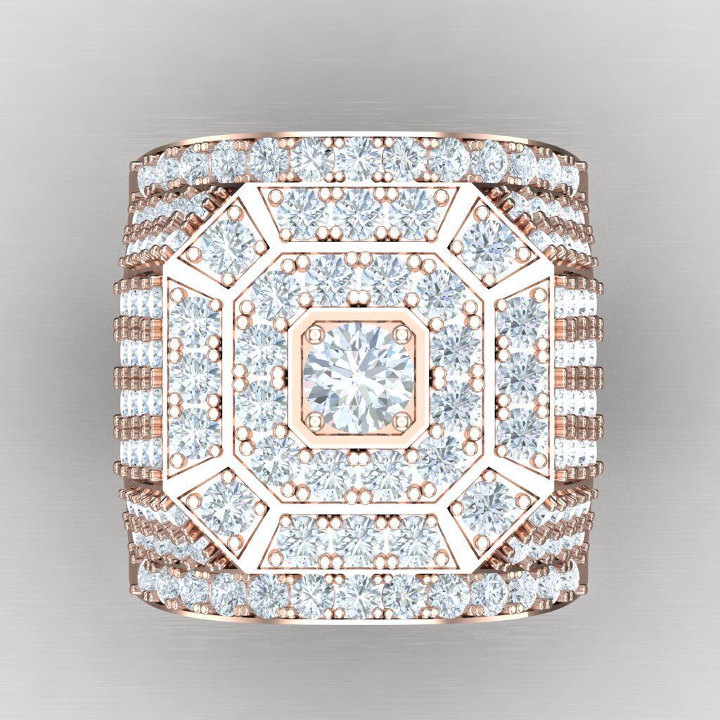 Wedding Men Ring 2MR030 3D model_9