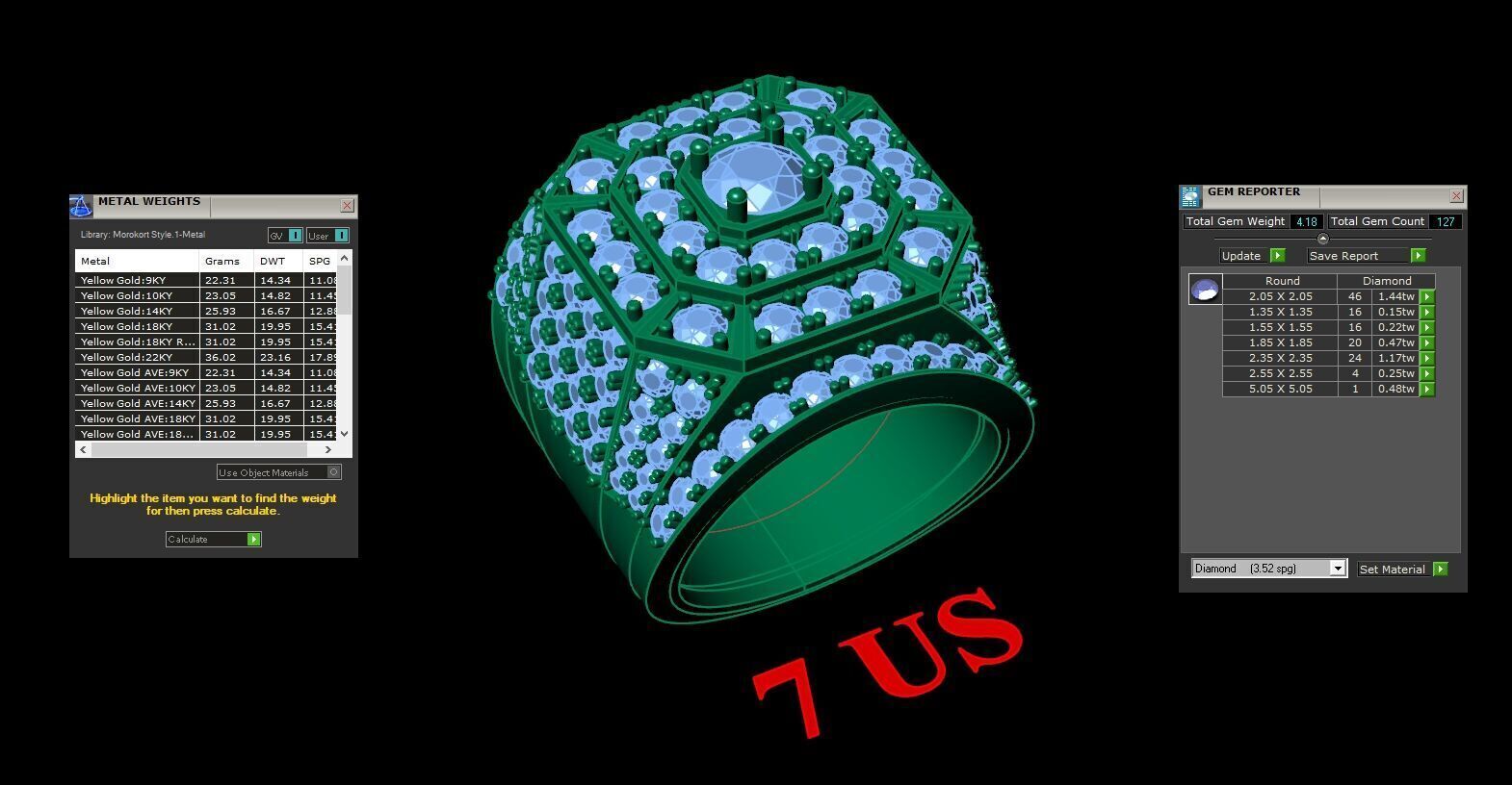 Wedding Men Ring 2MR030 3D model_4