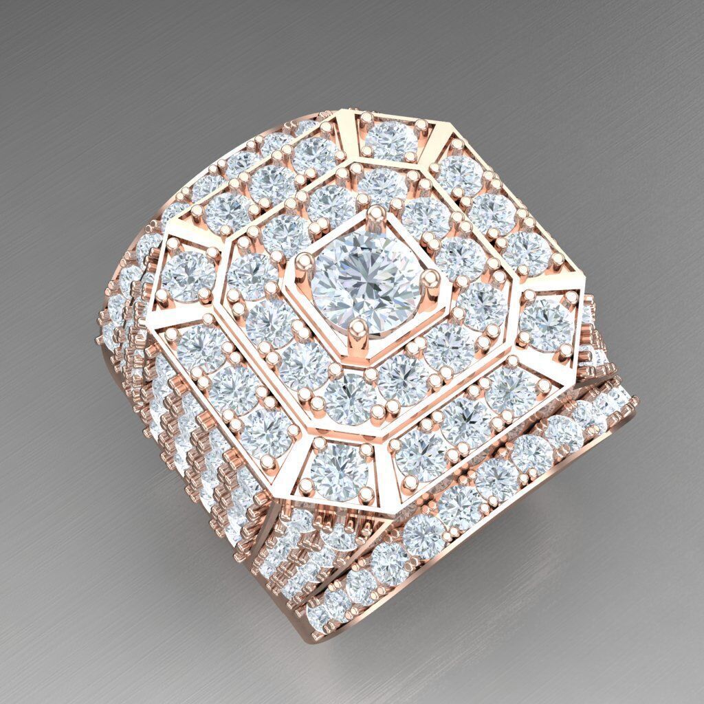 Wedding Men Ring 2MR030 3D model_11