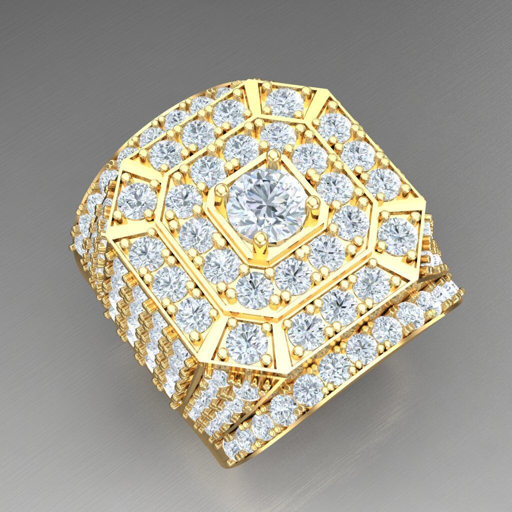 Wedding Men Ring 2MR030 3D model_2