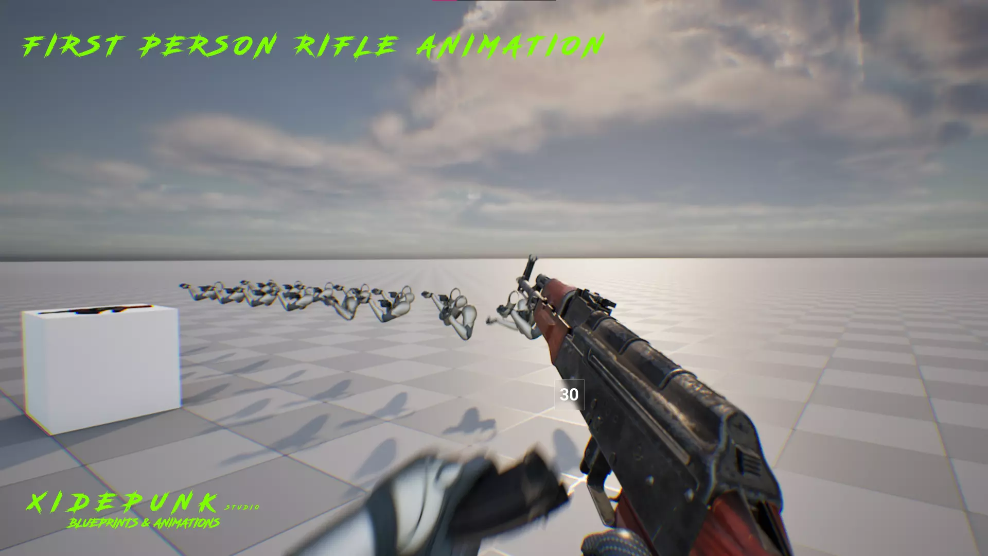 First Person Rifle Animation 3D model_0