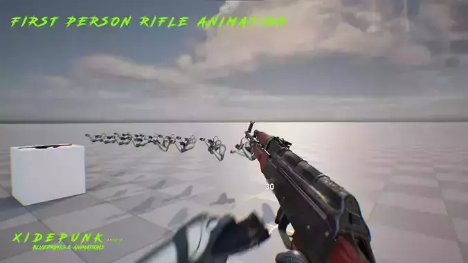 First Person Rifle Animation 3D model