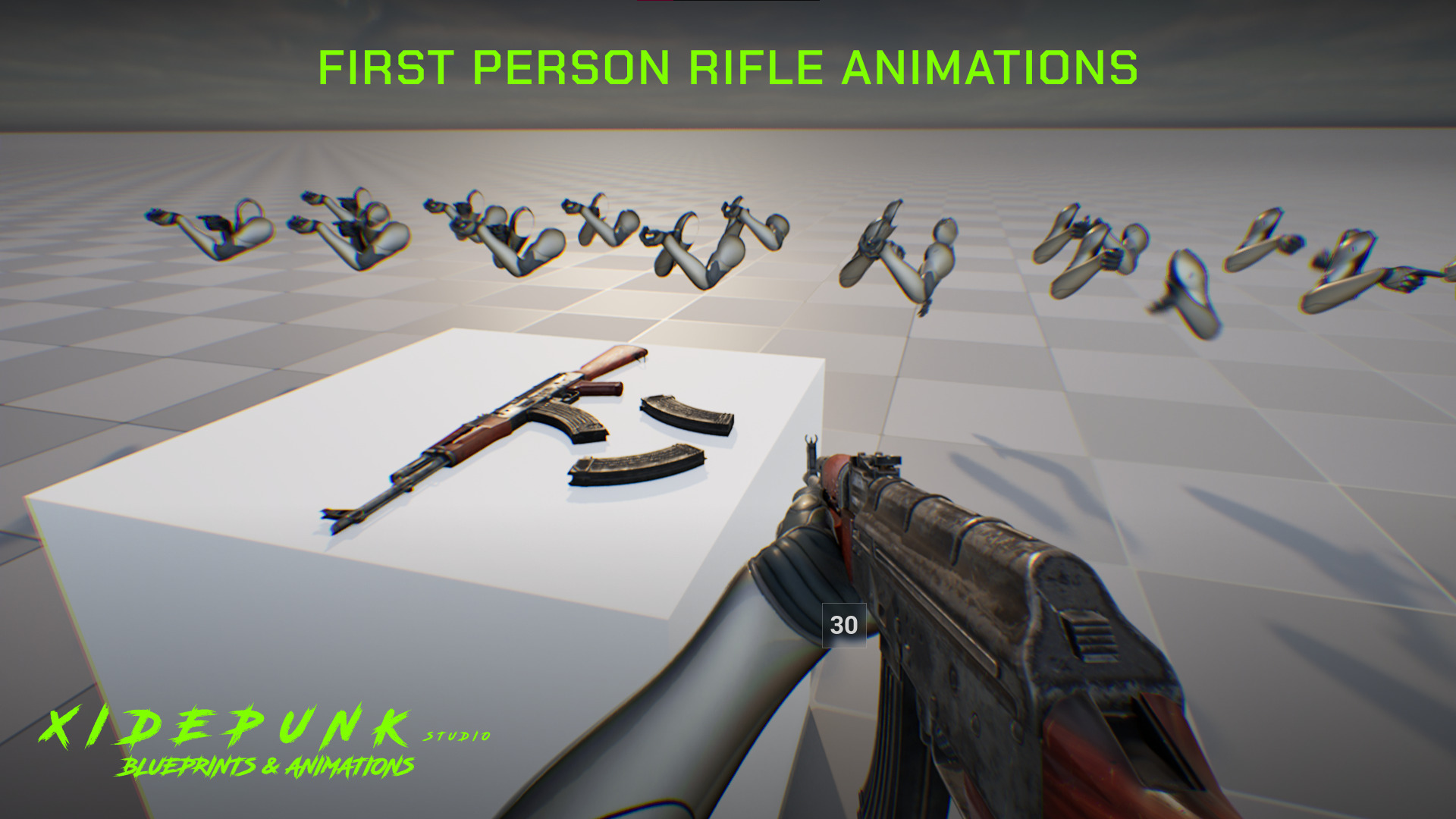 First Person Rifle Animation 3D model_4