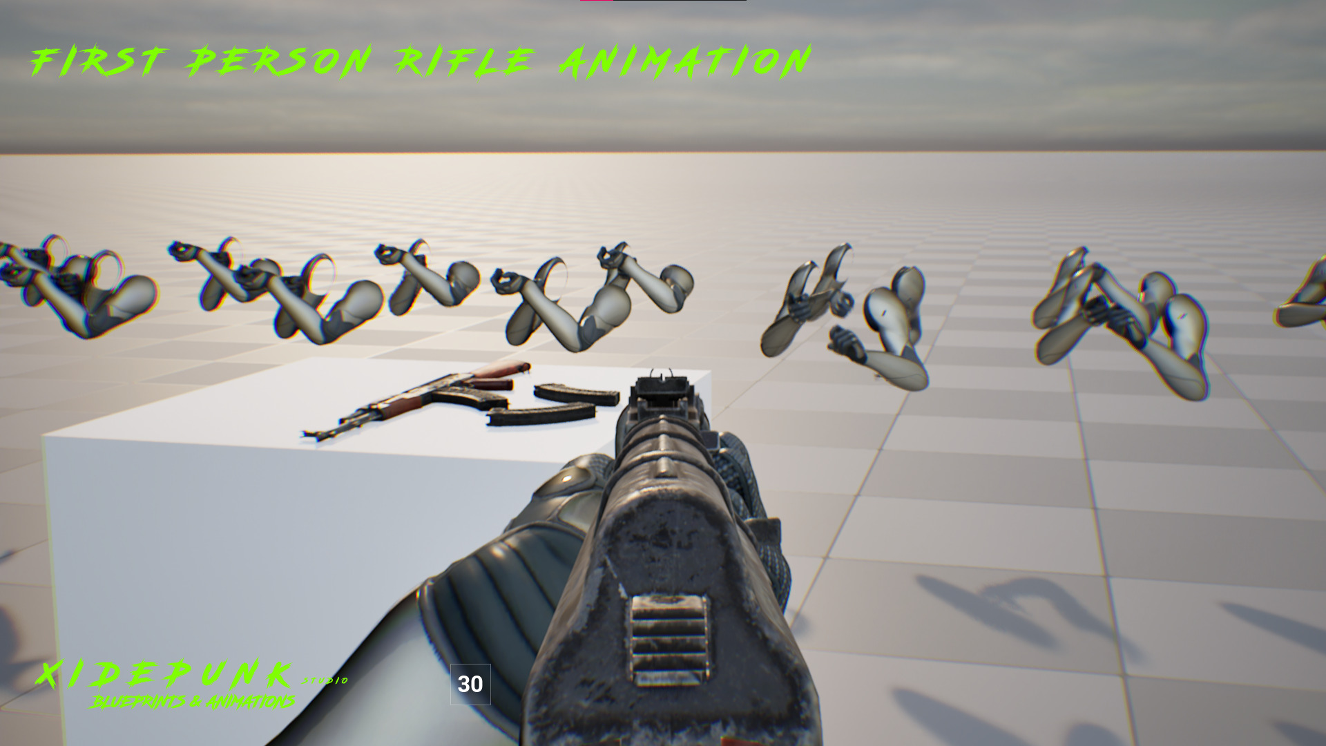 First Person Rifle Animation 3D model_3