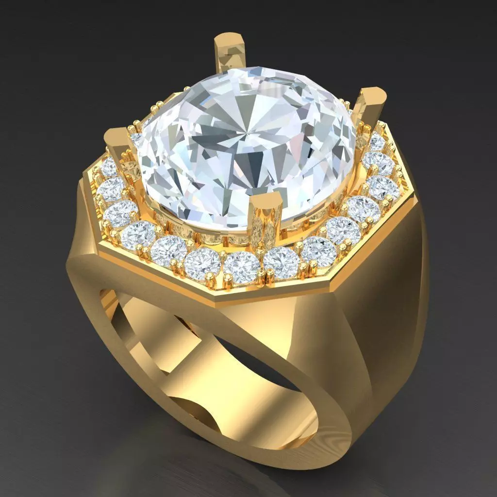Wedding Men Ring 2MR032 3D model_0