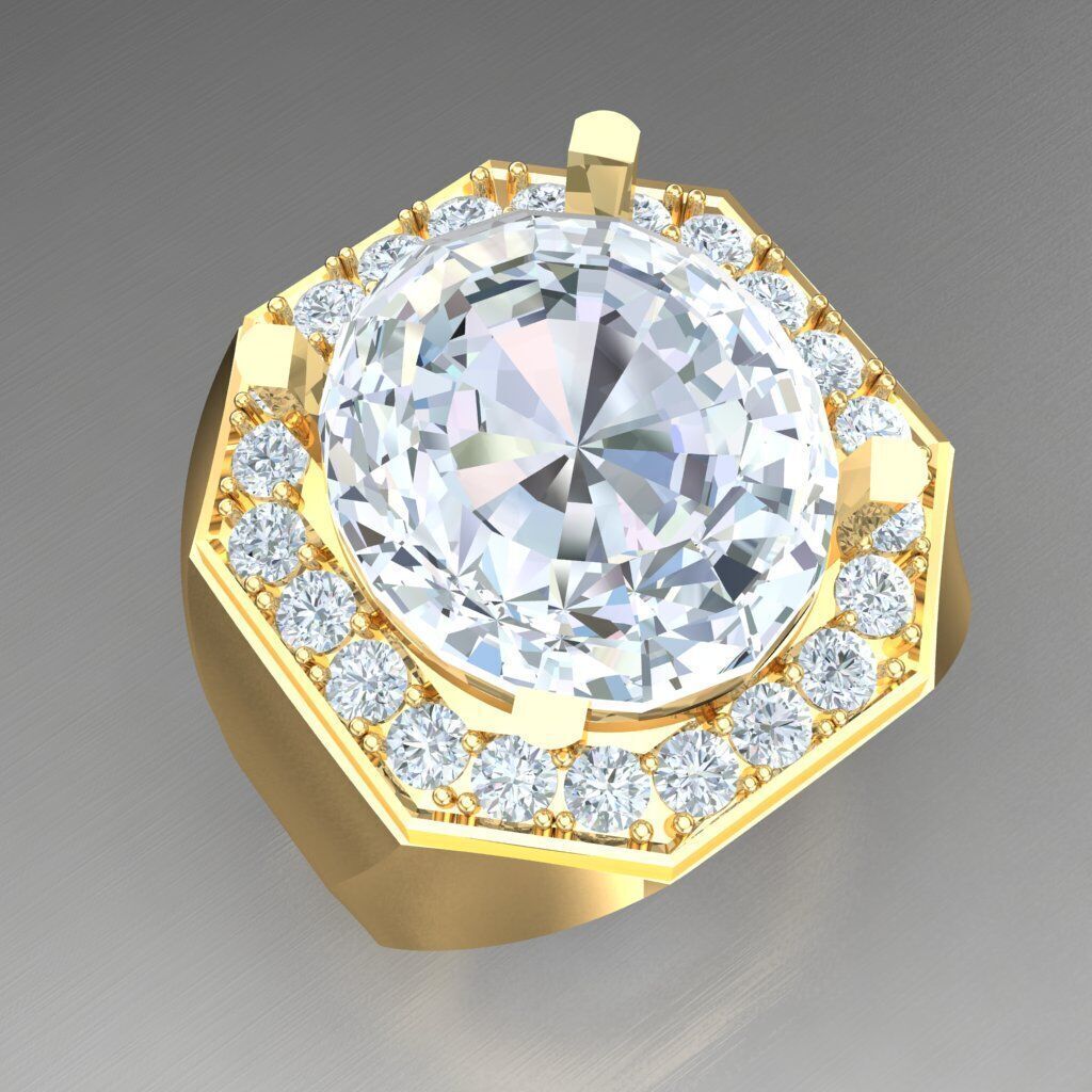 Wedding Men Ring 2MR032 3D model_2