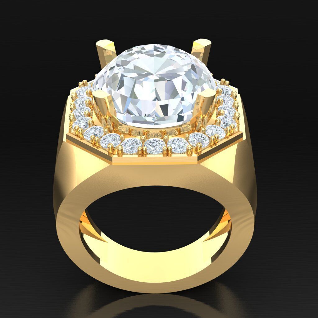 Wedding Men Ring 2MR032 3D model_3