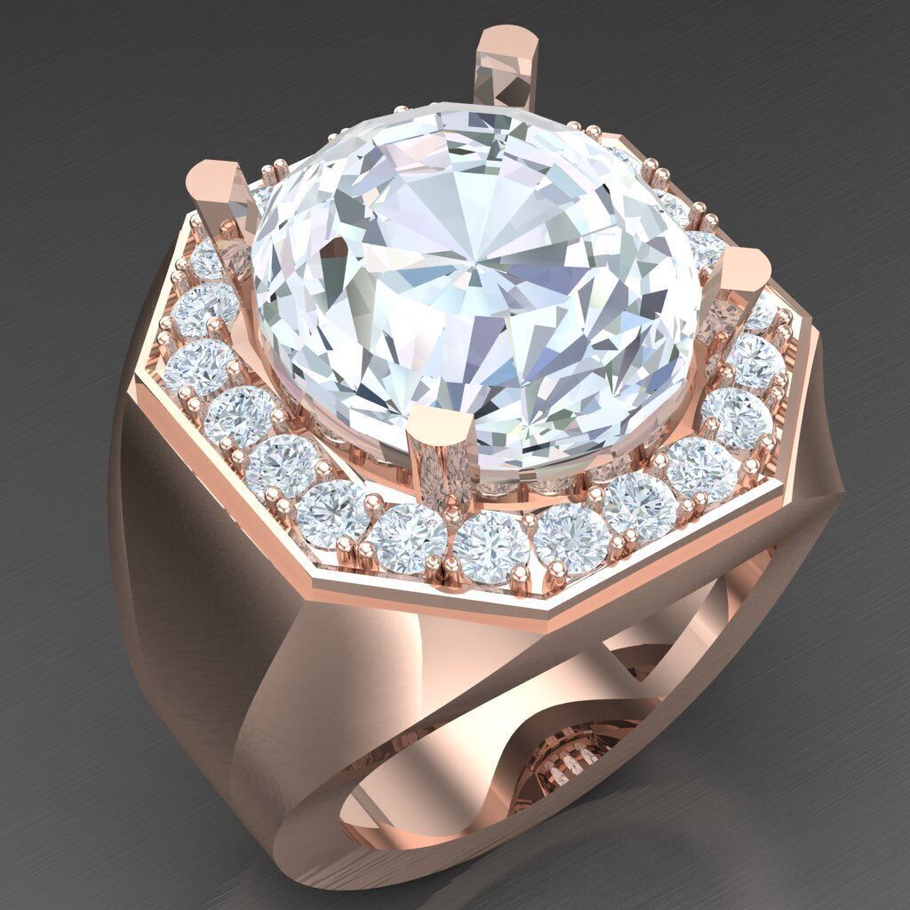 Wedding Men Ring 2MR032 3D model_6