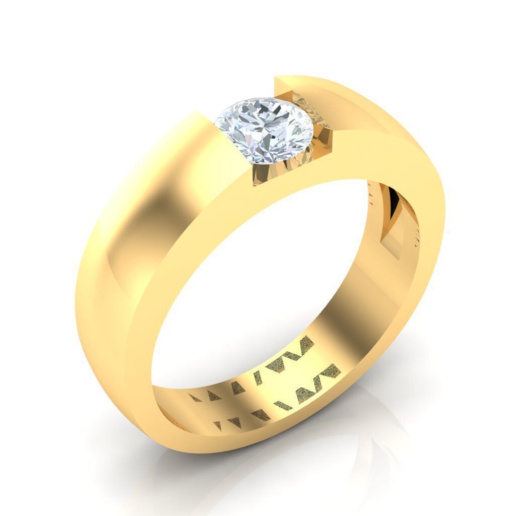 Wedding Men Ring 2MR033 3D model_14