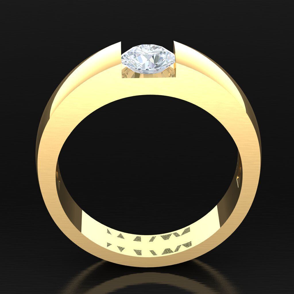 Wedding Men Ring 2MR033 3D model_3