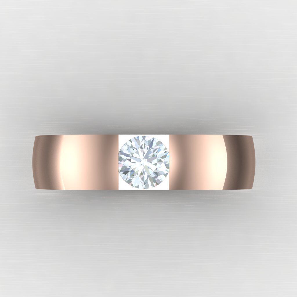 Wedding Men Ring 2MR033 3D model_9
