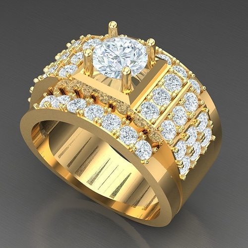 Wedding Men Ring 2MR034 3D model