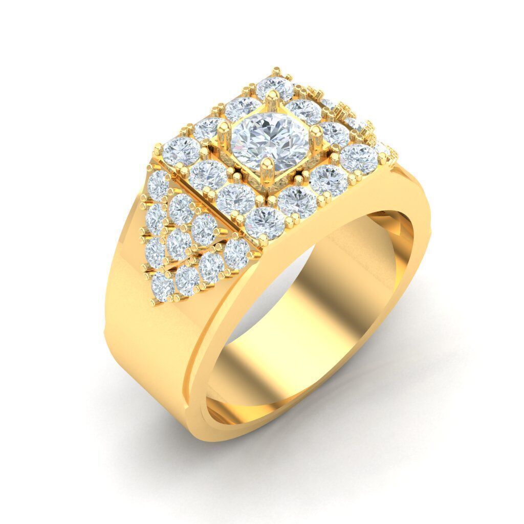 Wedding Men Ring 2MR035 3D model_14