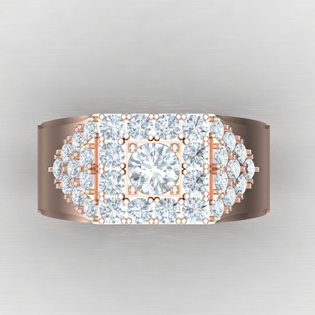 Wedding Men Ring 2MR035 3D model_9