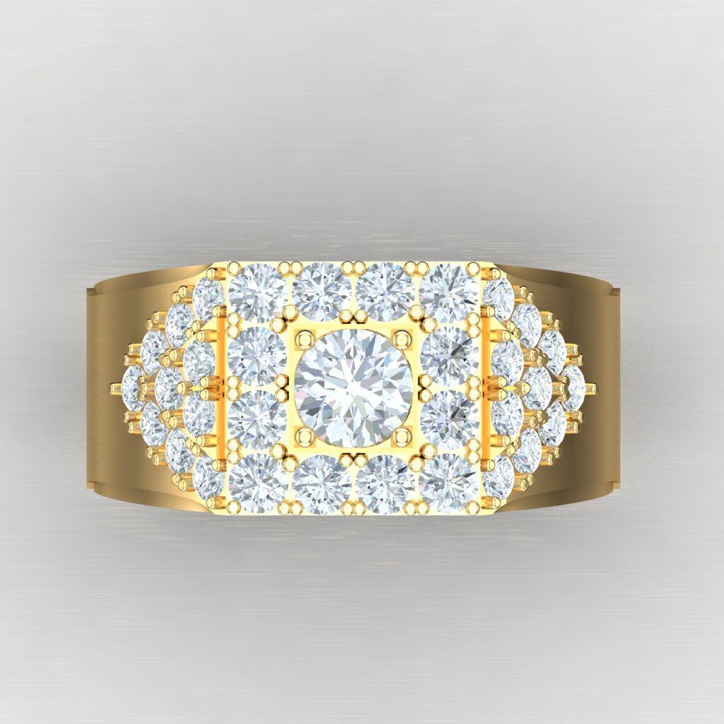Wedding Men Ring 2MR035 3D model_10