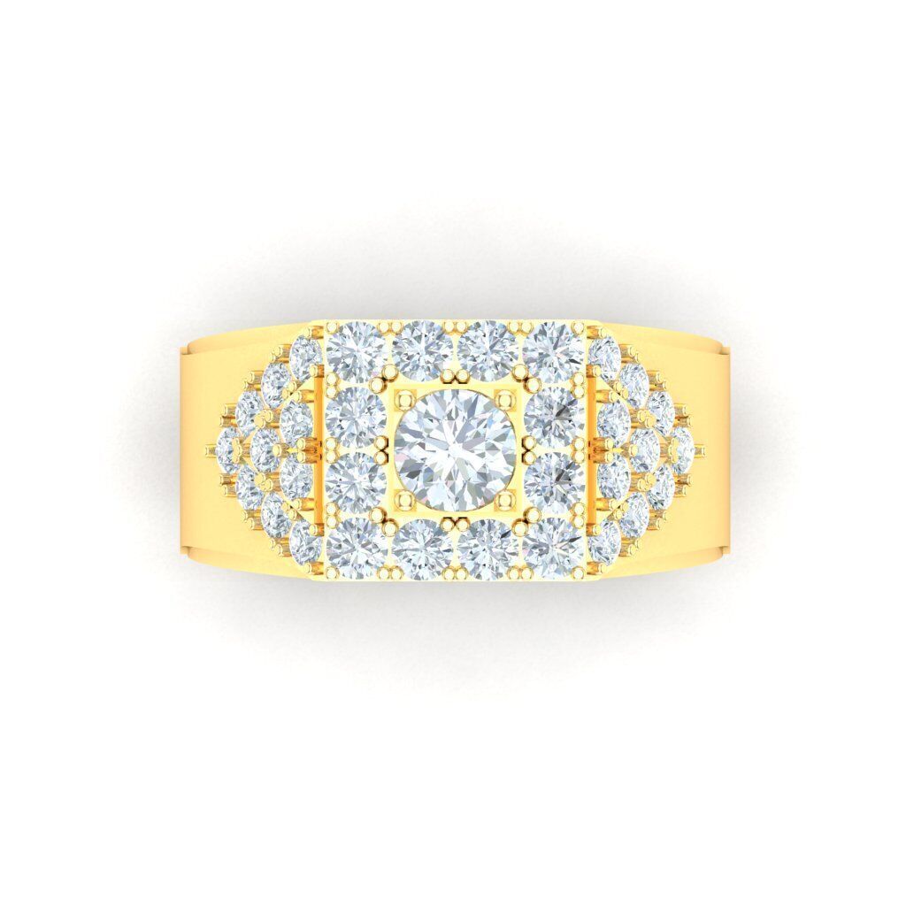 Wedding Men Ring 2MR035 3D model_19