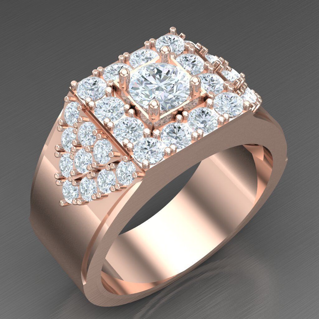 Wedding Men Ring 2MR035 3D model_6
