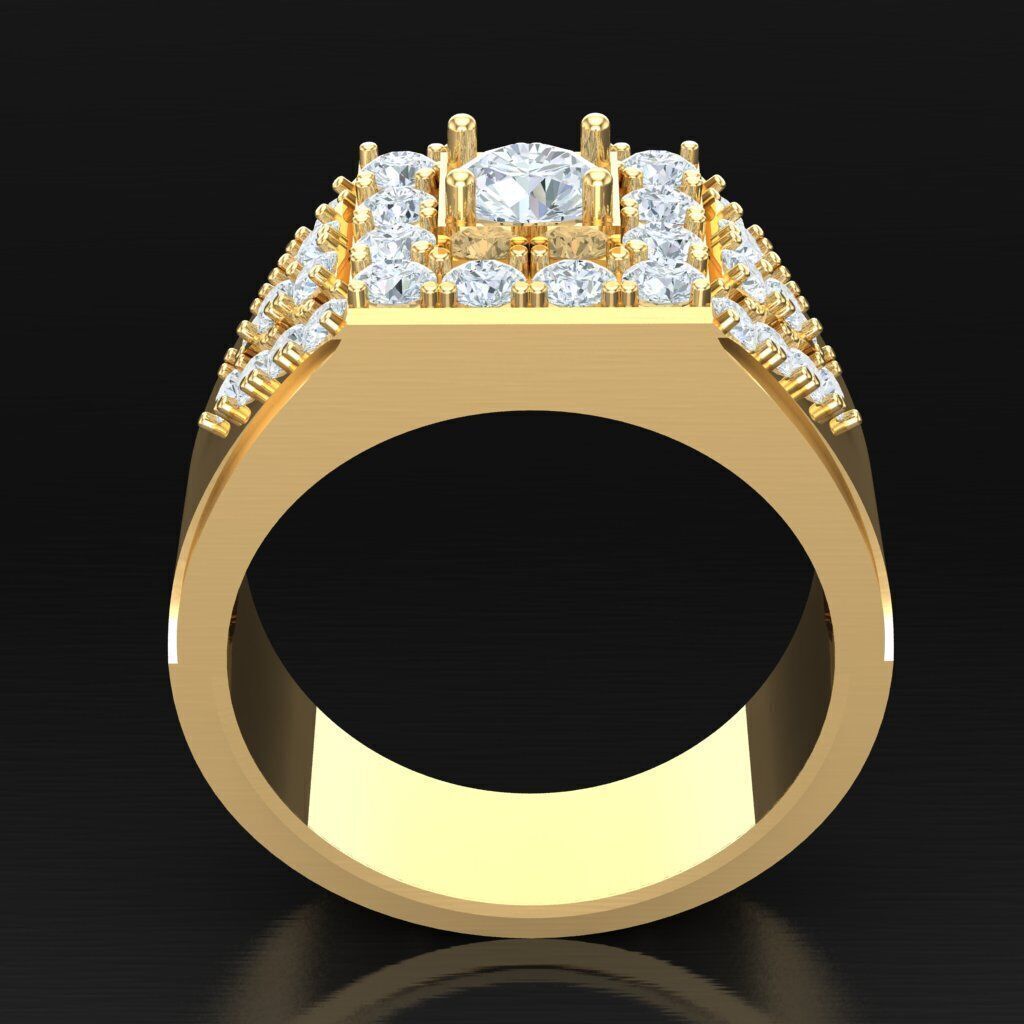 Wedding Men Ring 2MR035 3D model_3