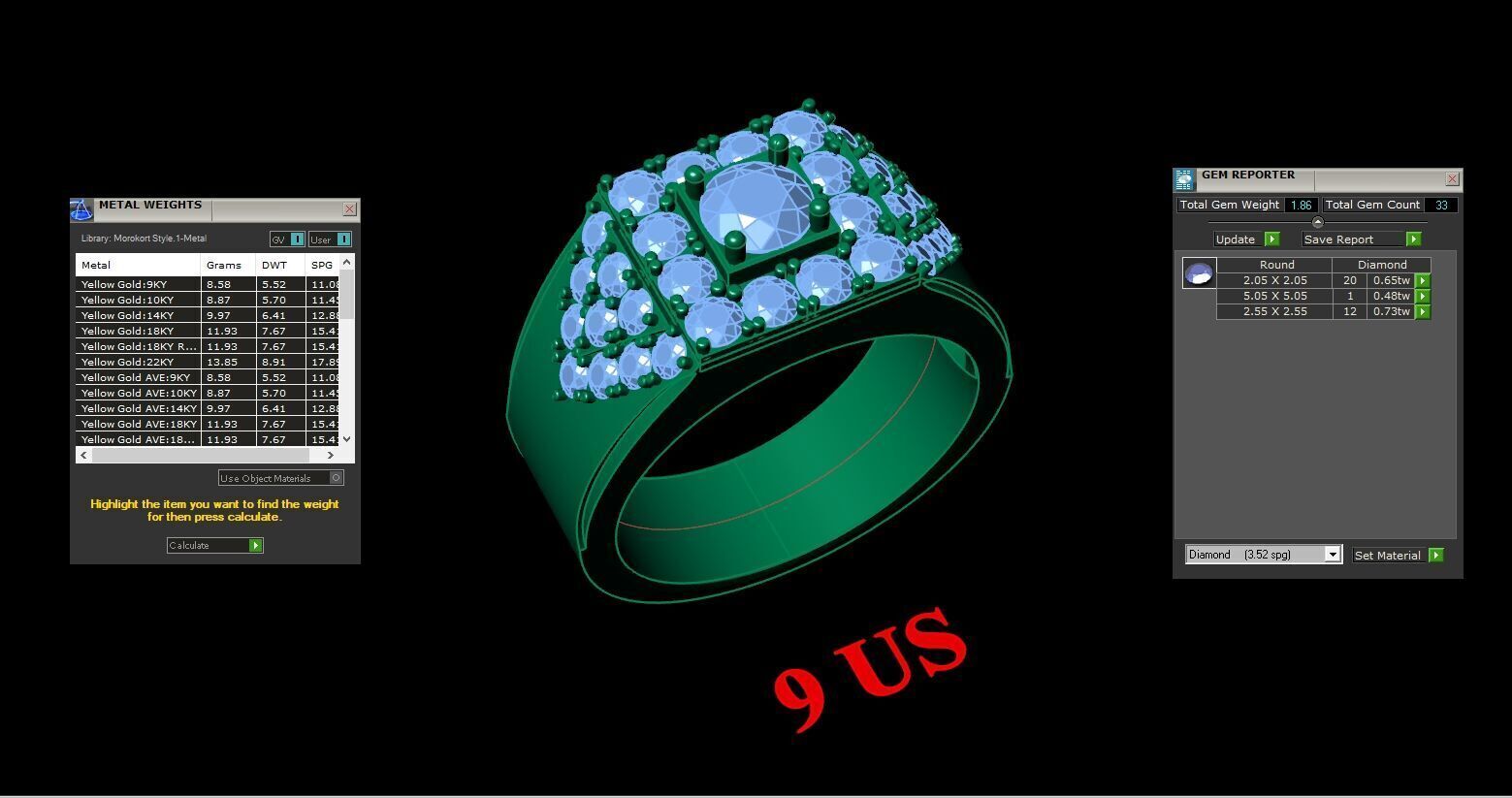Wedding Men Ring 2MR035 3D model_4