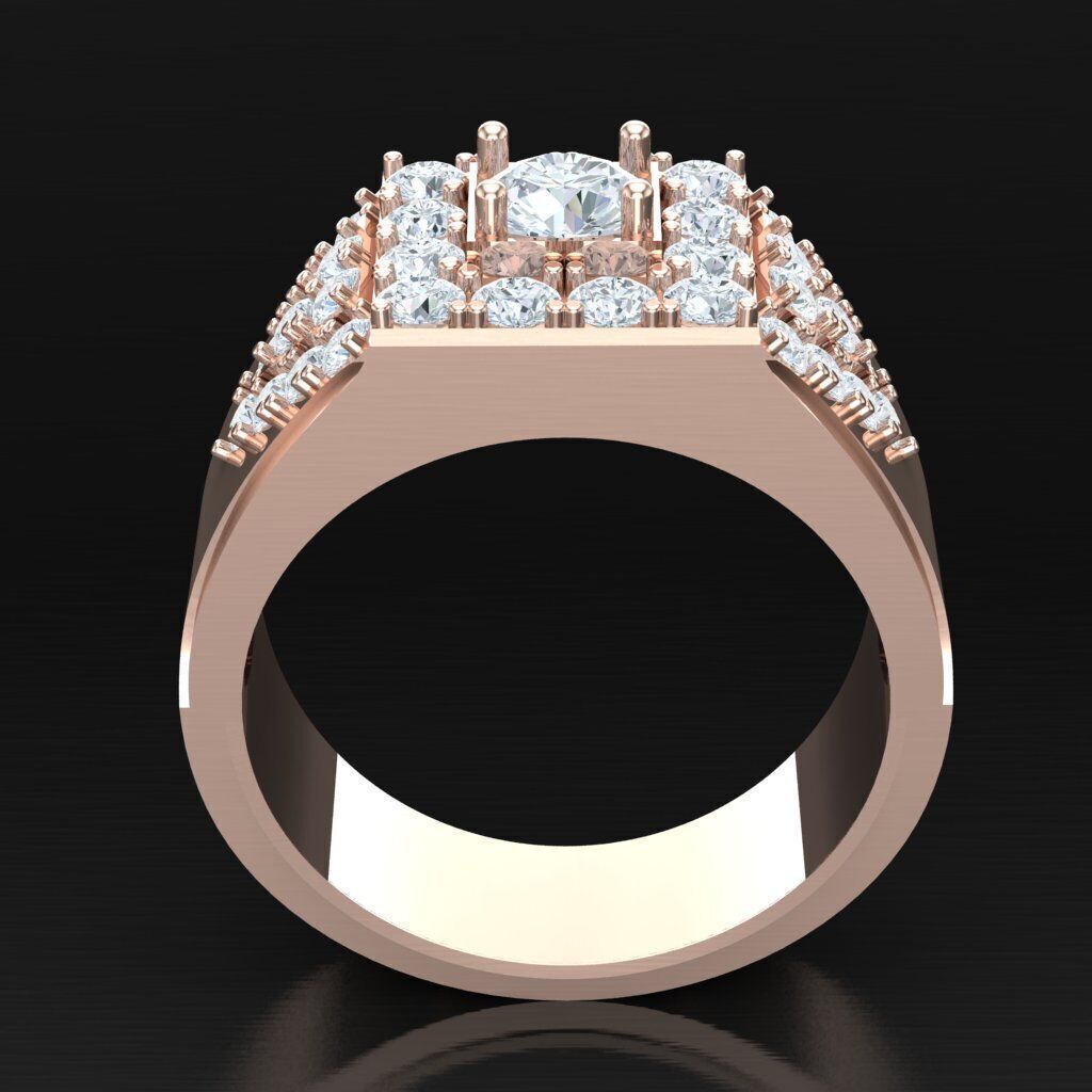 Wedding Men Ring 2MR035 3D model_7