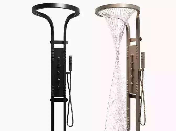  bathroom waterfall rain shower head 