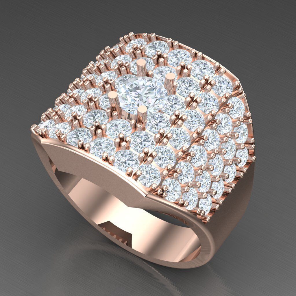 Wedding Men Ring 2MR037 3D model_8