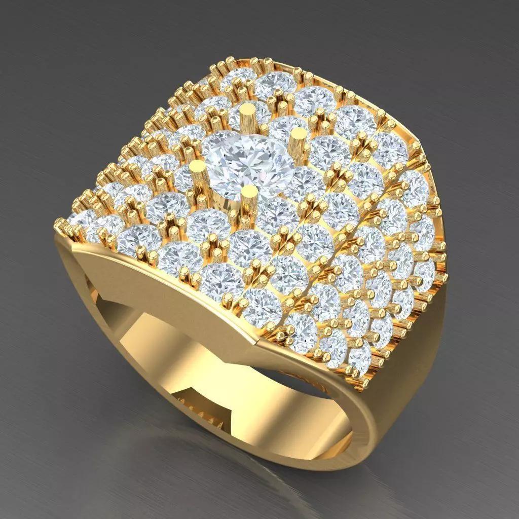 Wedding Men Ring 2MR037 3D model_0