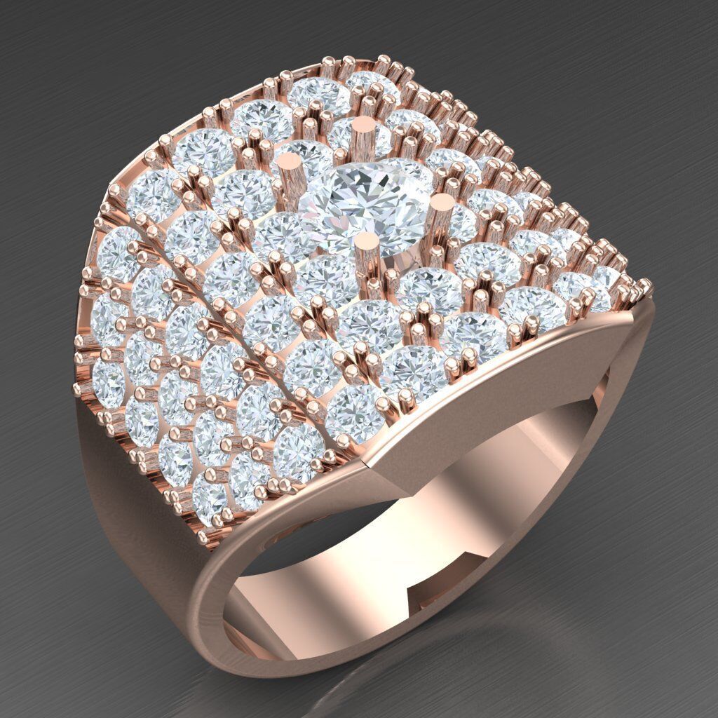 Wedding Men Ring 2MR037 3D model_6