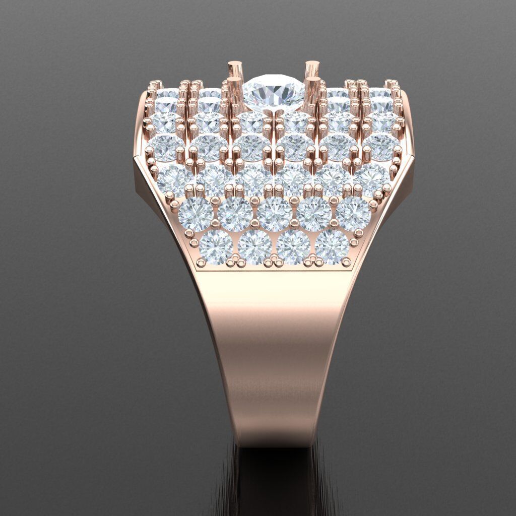 Wedding Men Ring 2MR037 3D model_12
