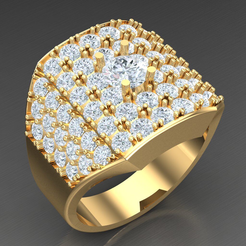 Wedding Men Ring 2MR037 3D model_1