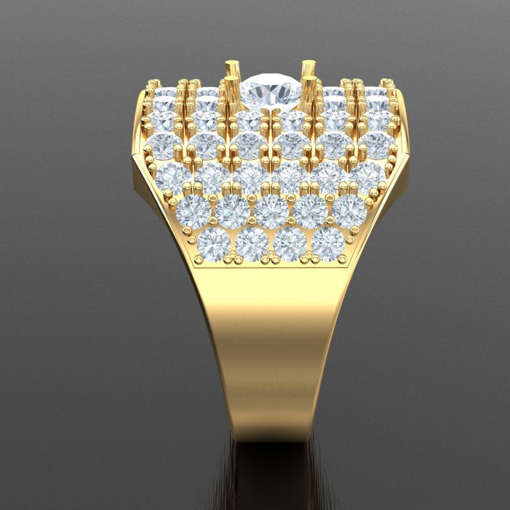 Wedding Men Ring 2MR037 3D model_13