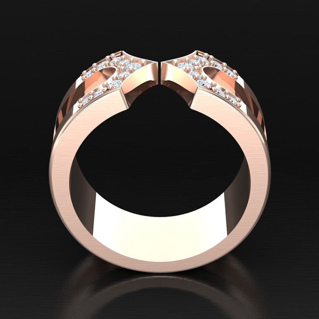 Wedding Men Ring 2MR038 3D model_7