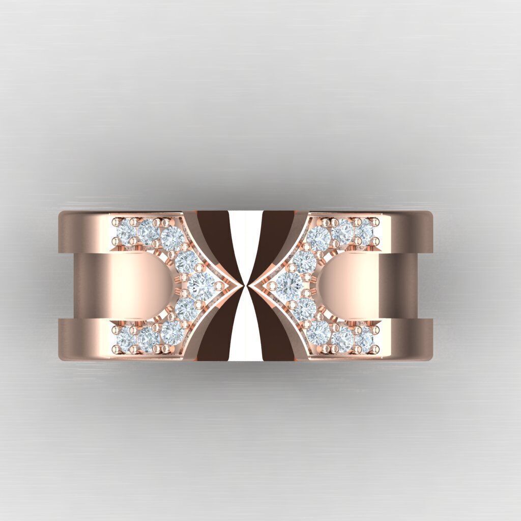 Wedding Men Ring 2MR038 3D model_9