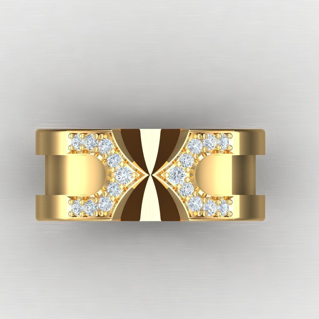 Wedding Men Ring 2MR038 3D model_10