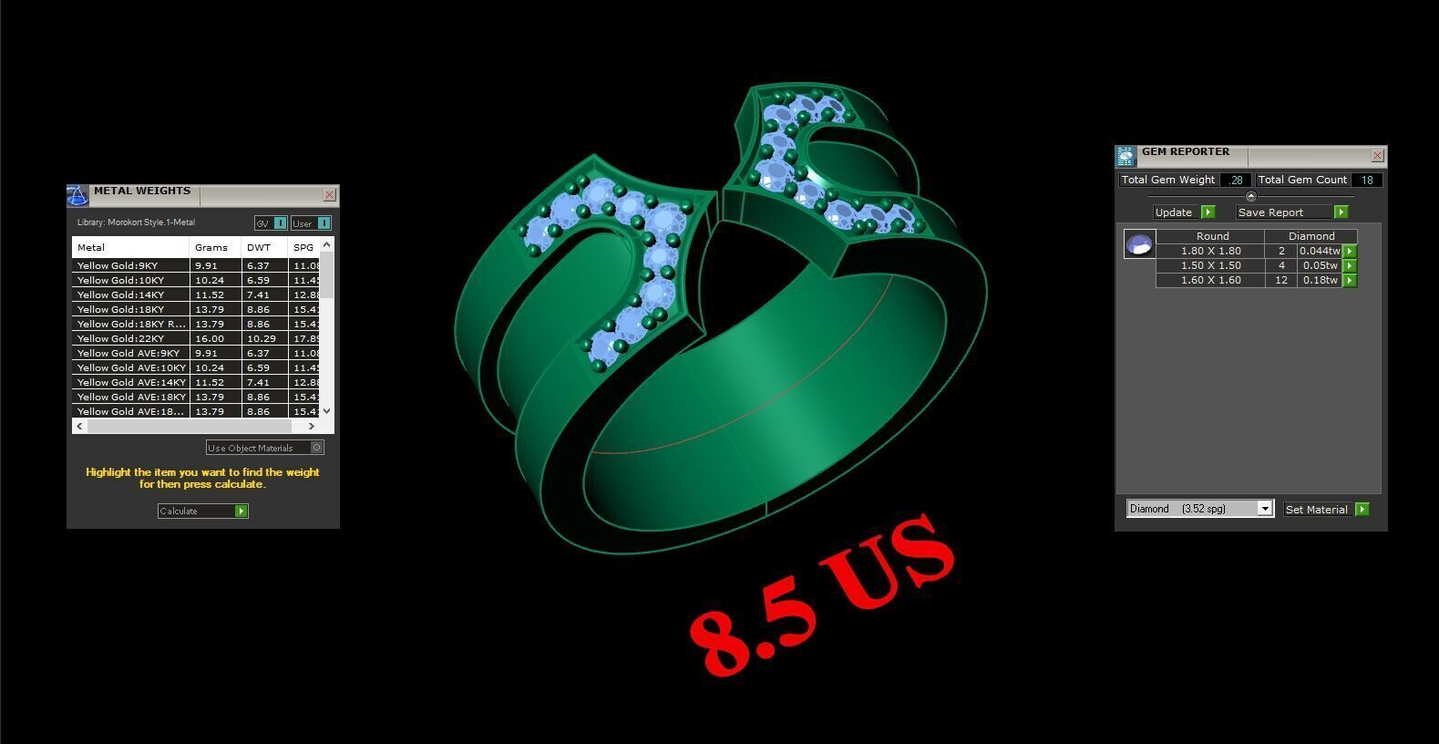 Wedding Men Ring 2MR038 3D model_4