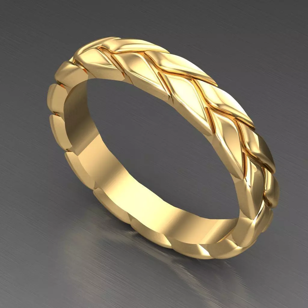 Wedding Men Ring 2MR040 3D model_0
