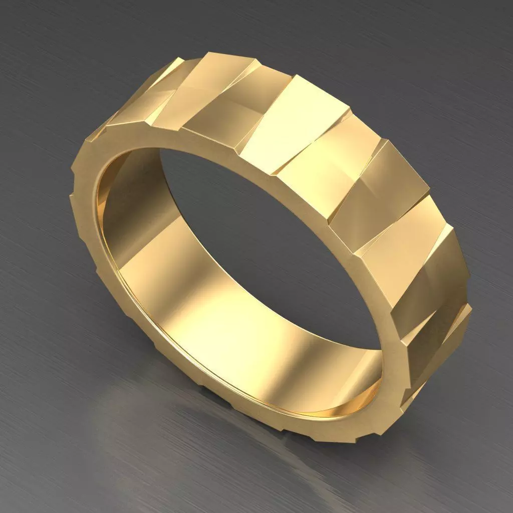 Wedding Men Ring 2MR041 3D model_0