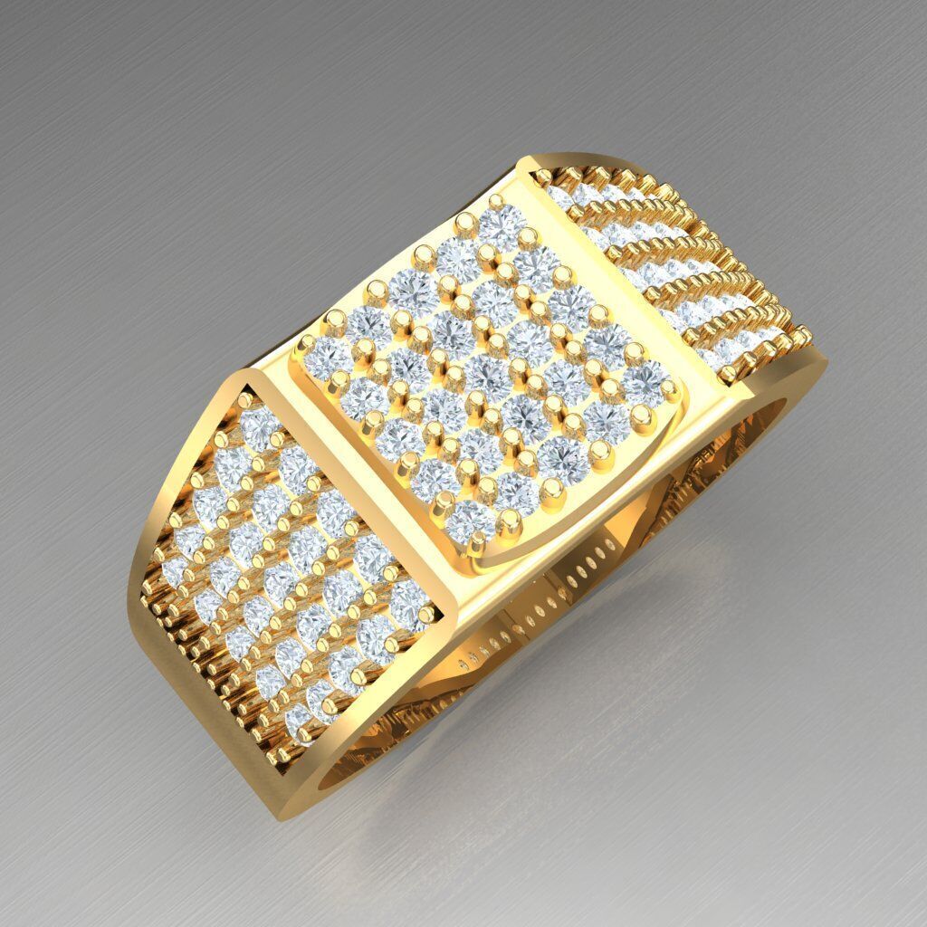 Wedding Men Ring 2MR045 3D model_2