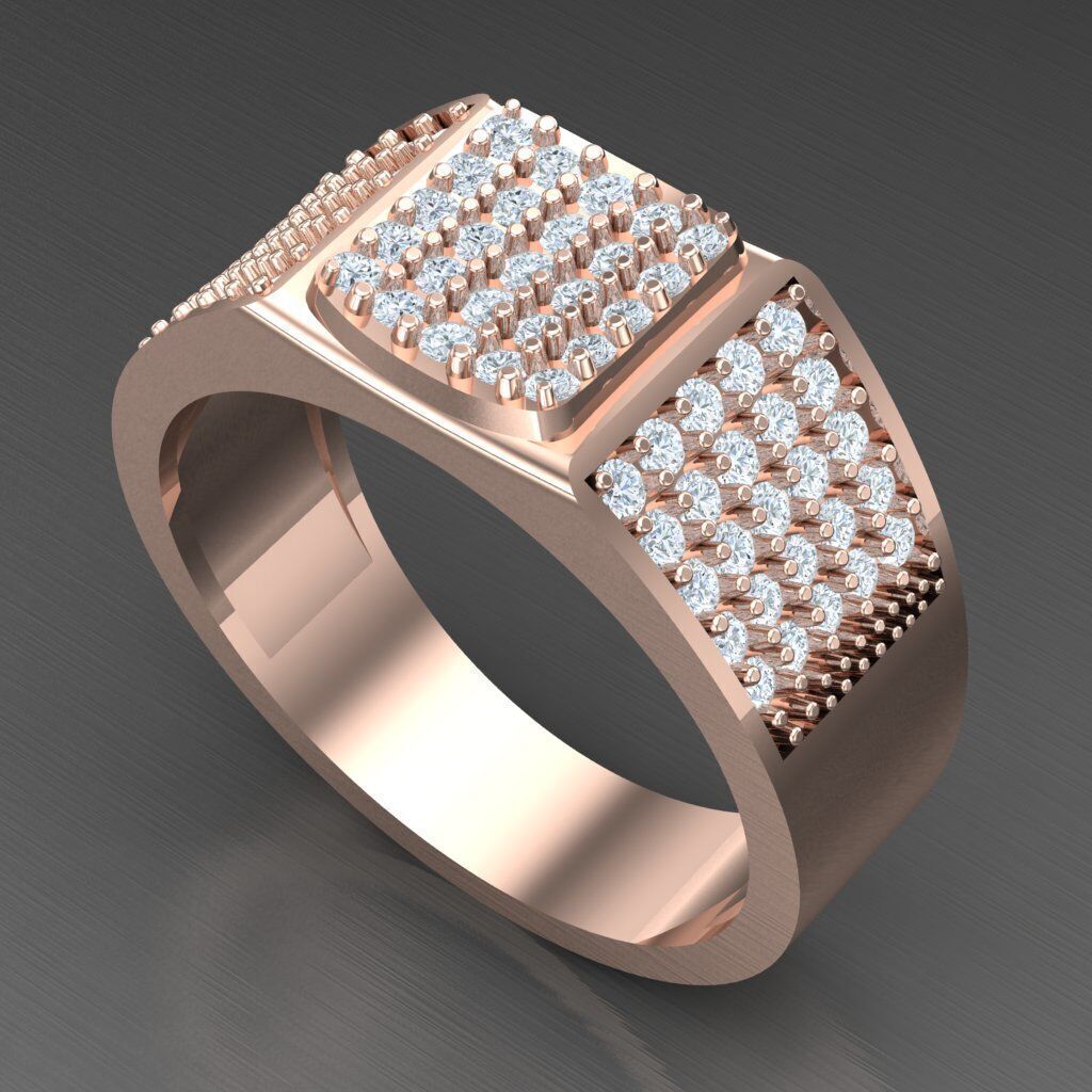 Wedding Men Ring 2MR045 3D model_8