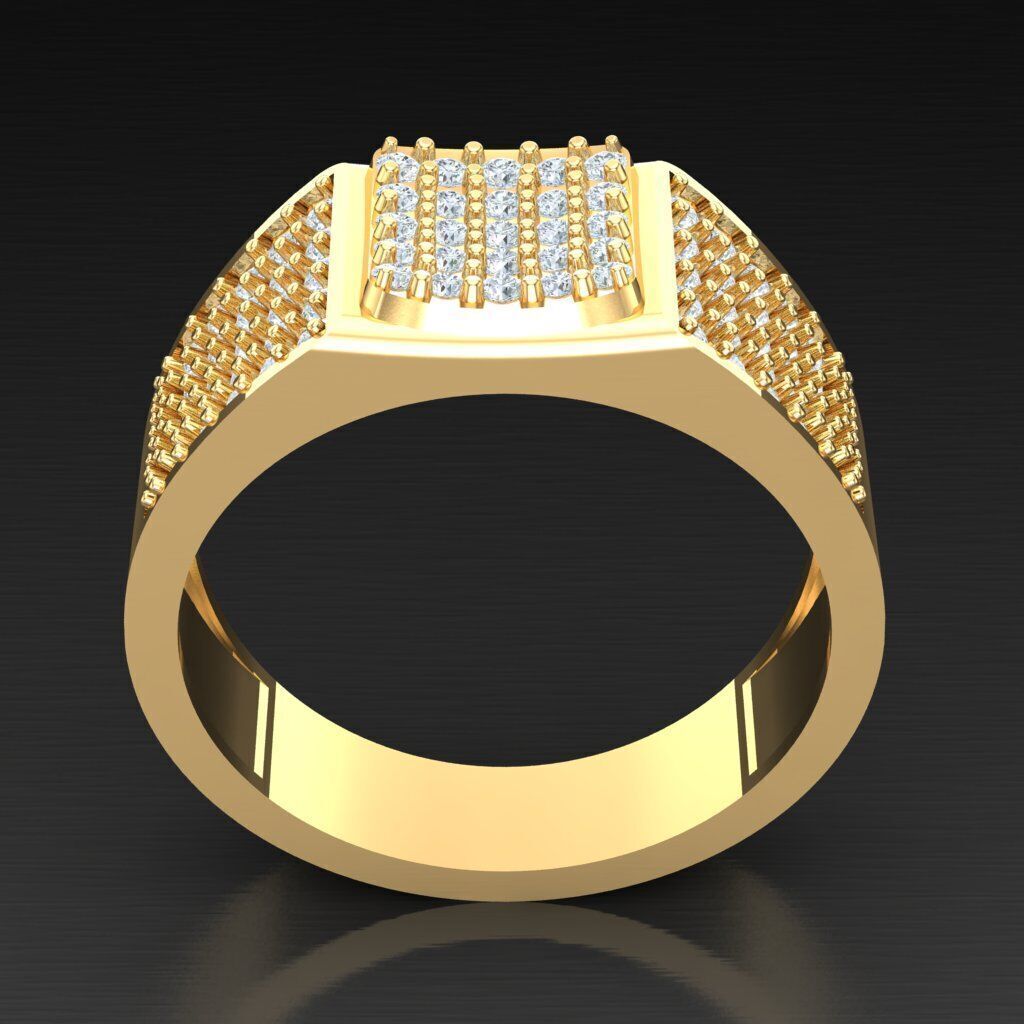 Wedding Men Ring 2MR045 3D model_3