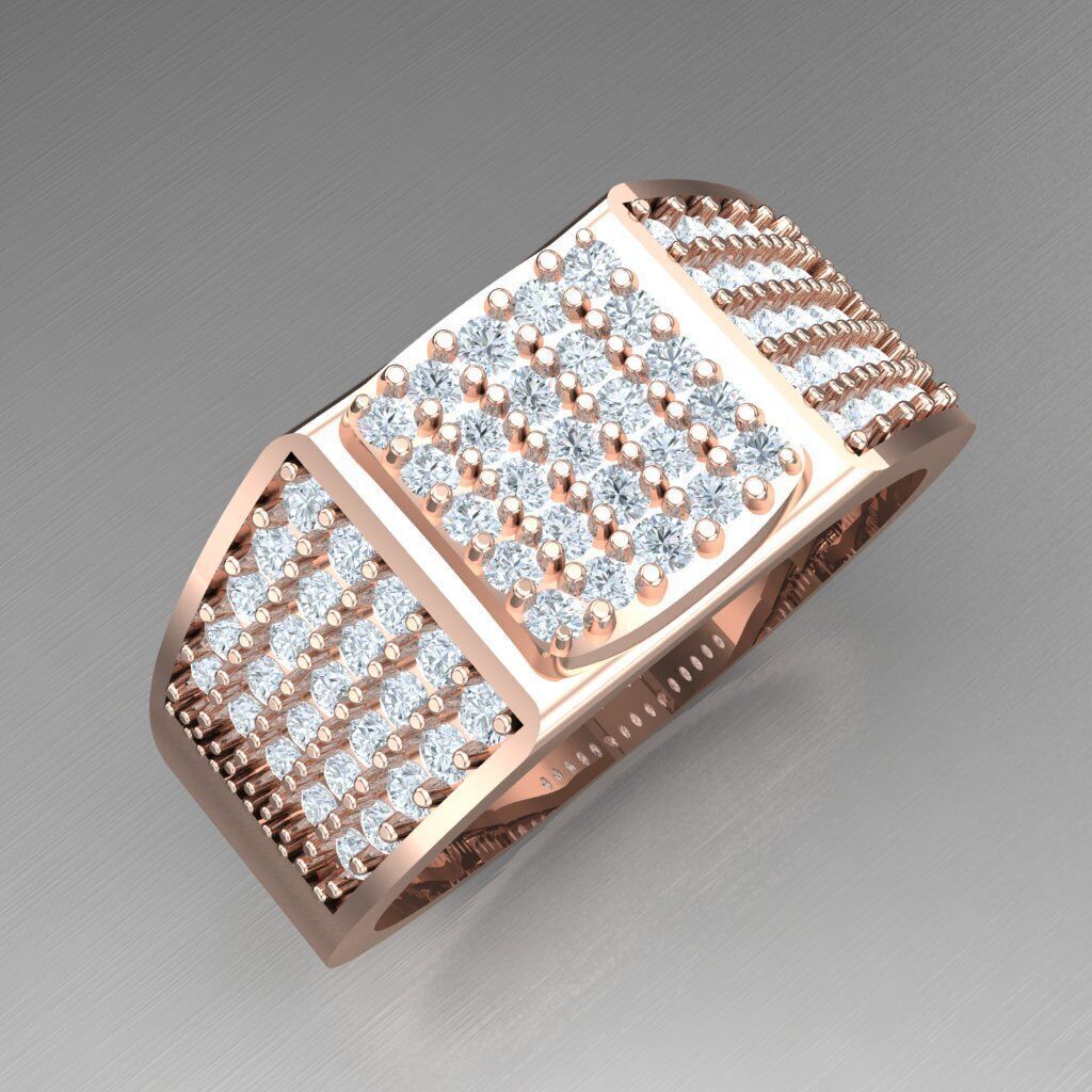 Wedding Men Ring 2MR045 3D model_11