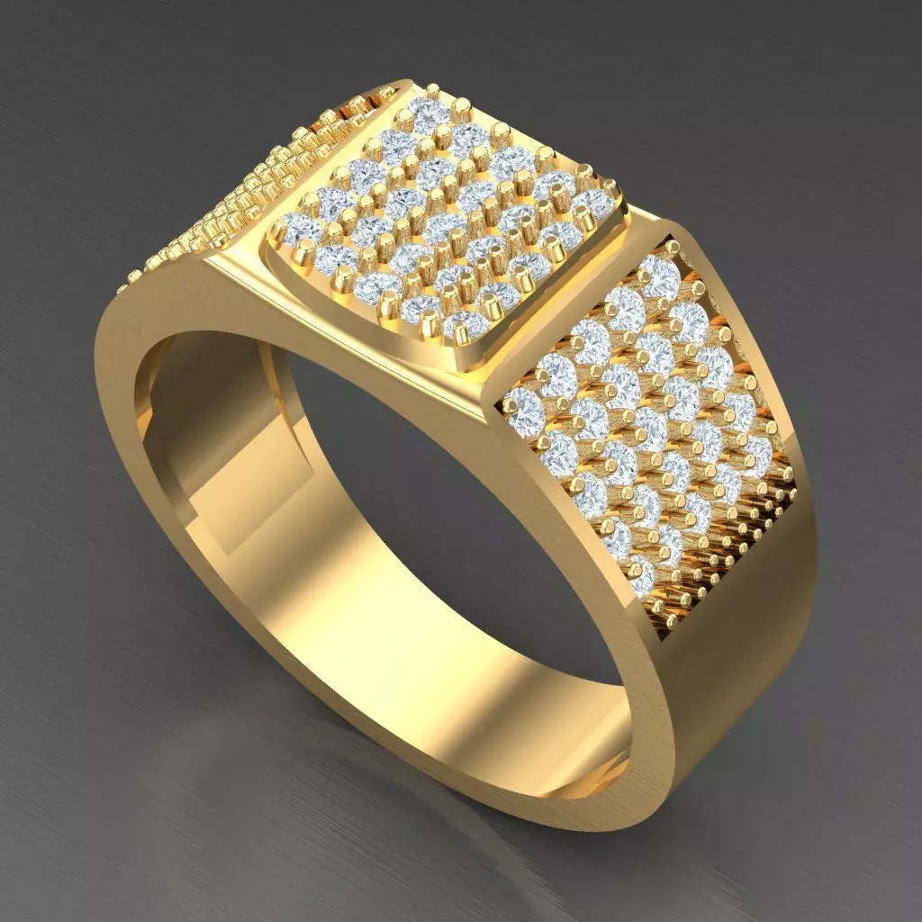 Wedding Men Ring 2MR045 3D model_0