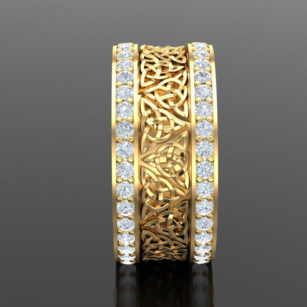 Wedding Men Ring 2MR049 3D model_13