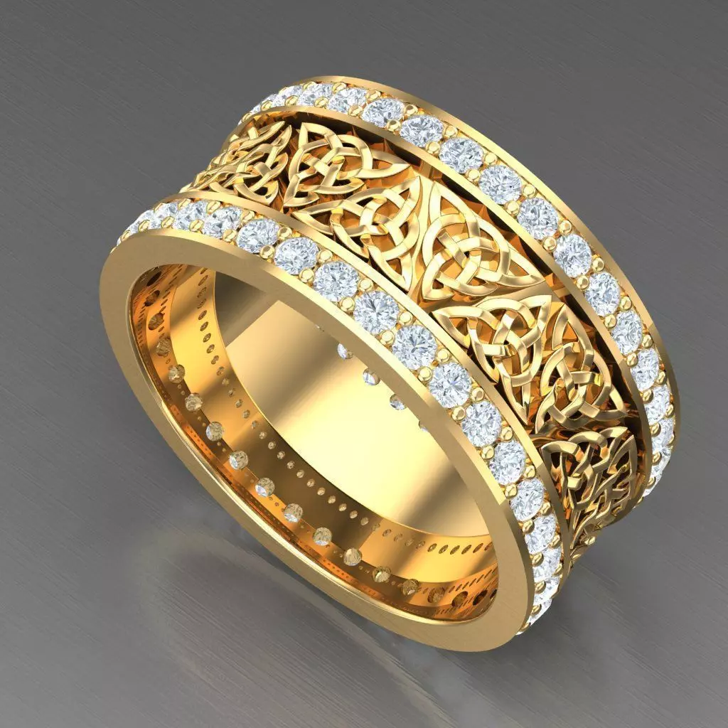 Wedding Men Ring 2MR049 3D model_0