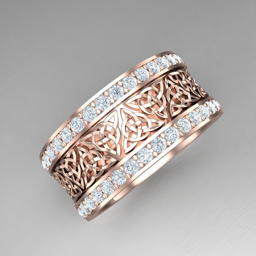 Wedding Men Ring 2MR049 3D model_11