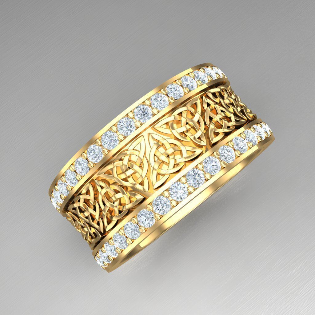 Wedding Men Ring 2MR049 3D model_2