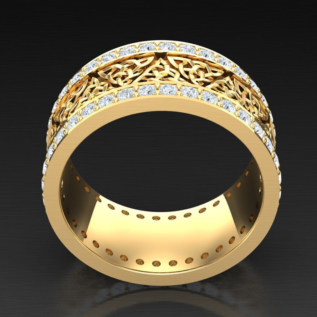 Wedding Men Ring 2MR049 3D model_3